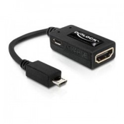 Adapter Delock MHL(M)>HDMI(F)+USB Micro(BF)