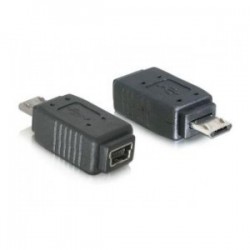 Adapter Delock USB Mini(F)>USB Mikro(M) (niklowane styki)