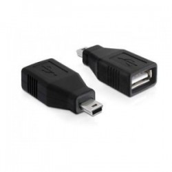 Adapter Delock USB AF>USB Mini(M)