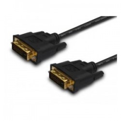 Kabel DVI DM – DVI DM 24+1 dual link Savio CL31 1,8m Black