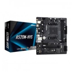 Płyta ASRock A520MHVS |AMD A520M|DDR4|SATA3|M.2|USB3.1|PCIe3.0|AM4|mATX
