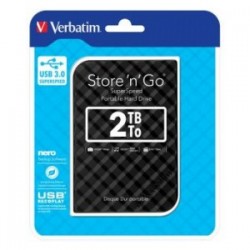 Dysk zewnętrzny Verbatim 2TB Store n Go 2.5 czarny USB 3.1 Gen2